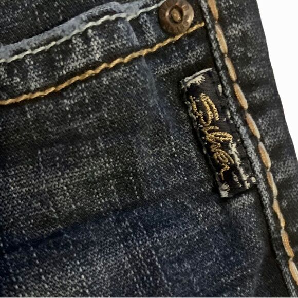 Silver Jeans Suki Bootcut Fringed Cuff Jeans Size 27 - Picture 5 of 13